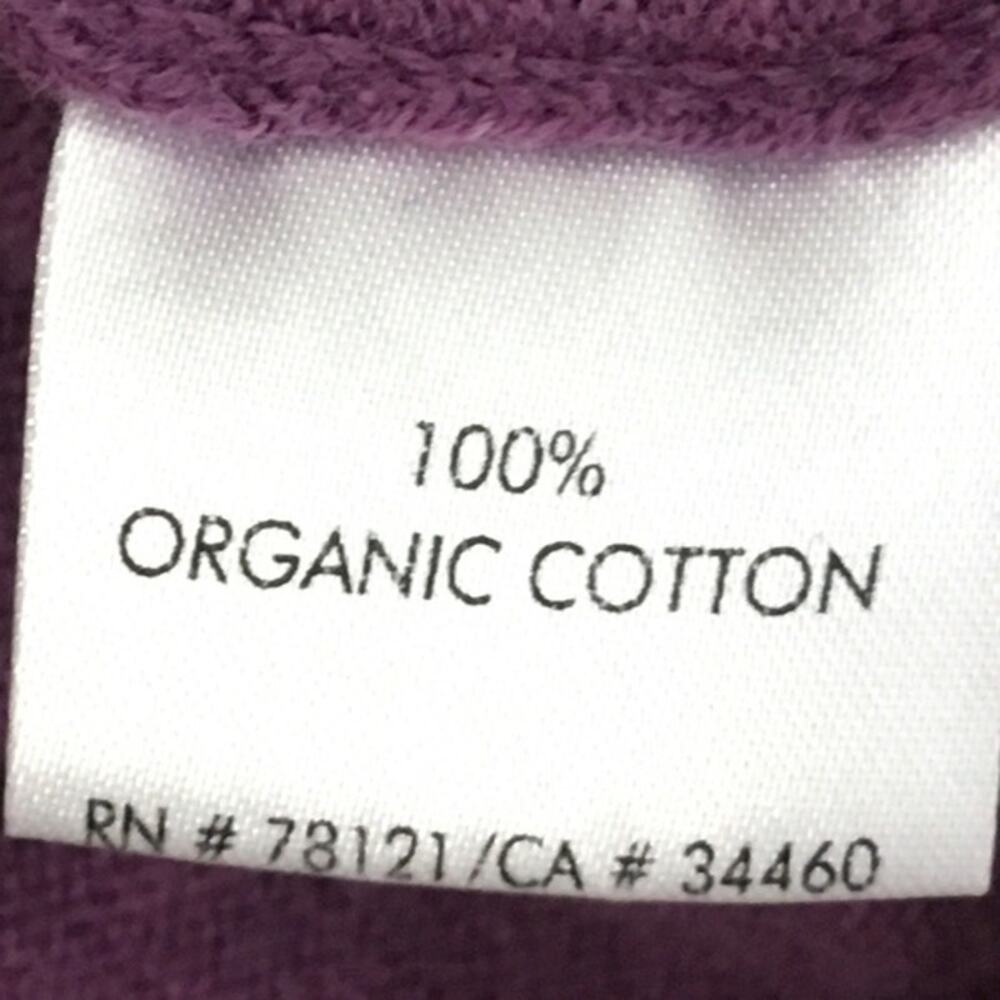 Eileen Fisher Sweater Small  100% Organic Cotton Cowl Neck Cardigan Lagenlook PS - Picture 7 of 9
